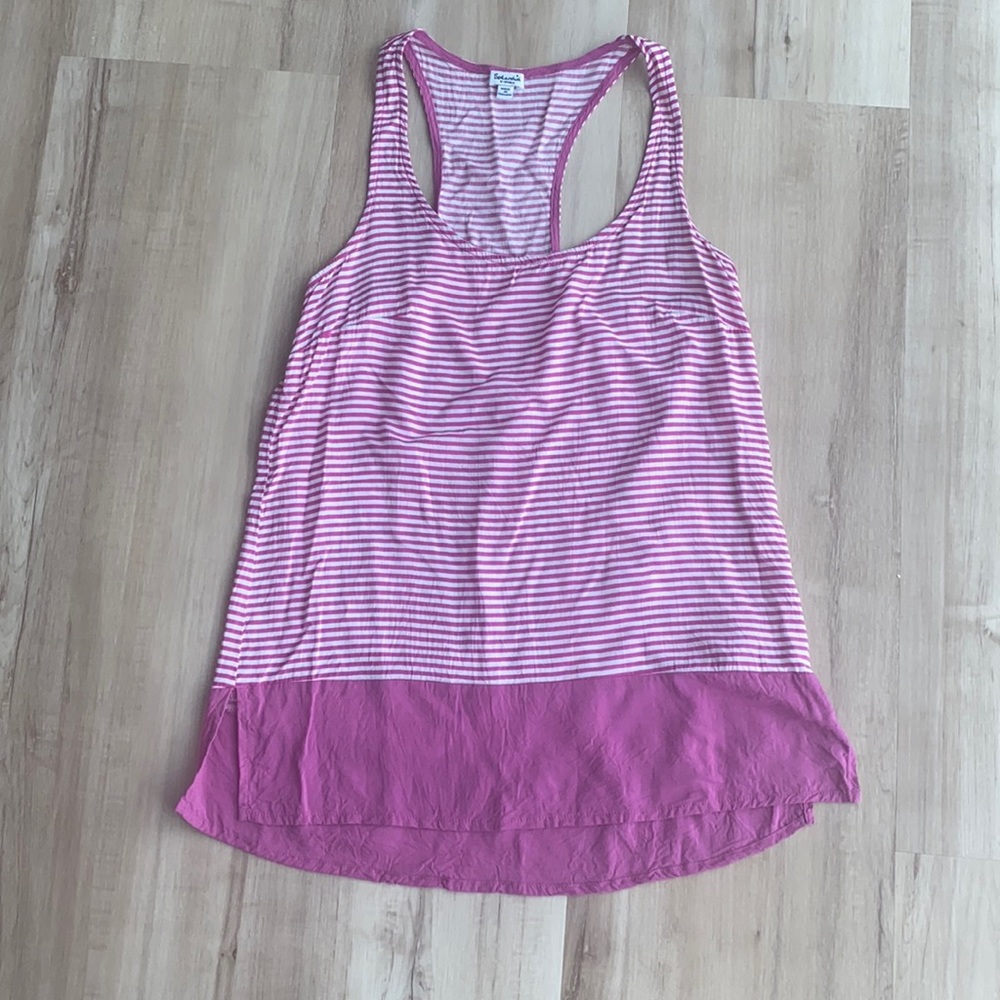 Splendid Pink & White Striped Tank
